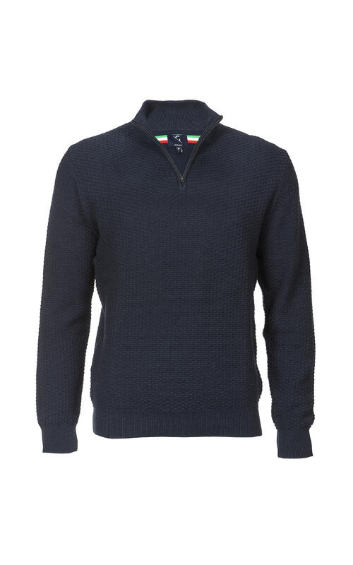 Carlos ½ Zip Navy L 